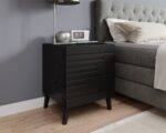 Cama Nova Wooden Black Bedside Table 44x40x52cm - Image 3