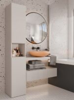 NEL BATHROOM POLE IN CASHMERE COLOUR - Image 3