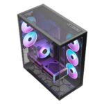 Modecom Volcano SPACE XL Gaming Full Tower Computer Case with Side Window and ARGB Lighting Black - Image 13