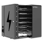 Manhattan Laptop Charging Cabinet Desktop via USB-C 16  7-bay via USB-C 65W  Suitable for USB-C laptops (to 16 )  iPads  MacBooks  Chromebooks  other USB-C devices  Bays 402x290x50mm  USB-C charging cables included Cart  UK & EU