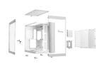 Be Quiet Light Base 600 DX Gaming Midi Tower Computer Case with Side Window and RGB Lighting White - Image 2