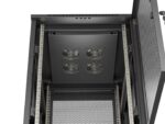 19  18U 600 × 800 BLACK FLOOR-STANDING RACK CABINET WITH PERFORATED DOOR  LANBERG (FLAT PACK) - Image 7
