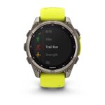 Garmin Fenix 8 Solar Titanium 47mm Waterproof Smartwatch with Heart Rate Monitor (Sapphire, Titanium With Amp Yellow/Graphite Silicone Band) - Image 6