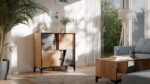 Sideboard Wooden Beige 90x38x90cm - Image 2