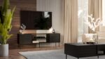 Cama EF CORTINA TV cabinet 180x40x60 black - Image 3