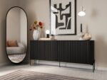 Cama VERA chest of drawers 190x40x80 black matt - Image 2