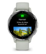 Garmin Venu 3S Stainless Steel 41mm Waterproof Smartwatch with Heart Rate Monitor (Silver Stainless Steel Bezel with Sage Gray Case and Silicone Band) - Image 3