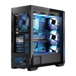 Modecom Horizon Flow Gaming Midi Tower Computer Case with Side Window and Black RGB Lighting - Image 5