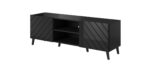 RTV cabinet ABETO 150x42x52 black glossy - Image 5