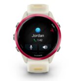 Garmin Forerunner 570 Aluminium 42mm Αδιάβροχο Smartwatch με Παλμογράφο (Raspberry Aluminum with Translucent Bone/Mango Band) - Image 3