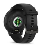 Garmin Venu 3 Stainless Steel 45mm Waterproof Smartwatch with Heart Rate Monitor (Slate Bezel With Black Silicone Band) - Image 6
