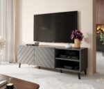 RTV cabinet ABETO 150x42x52 graphite/gloss - Image 6