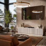 Cama LIVERTI TV cabinet 200x42x48 cashmere - Image 3