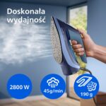 Philips 6000 series DST6120/20 iron Steam iron SteamGlide Plus soleplate 2600 W Blue - Image 7