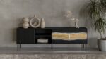 Cama INSERTO 3D1W TV cabinet 190x40x61.5 black + LED - Image 6