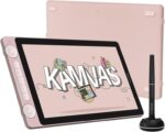 Huion Kamvas 13 Графичен таблет с екран FHD 13.3" Sakura Pink - Image 3