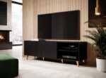 Cama RTV cabinet PAFOS 150x42x52 Black matt - Image 8