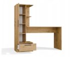 COSMO Oak Artisan Desk + Bookcase Set - Image 5