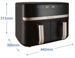 Russell Hobbs Air Fryer Dual 9 L Freestanding 2800 W Black - Image 4