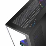 Modecom Volcano Stellar ARGB 5F Gaming Midi Tower Computer Case with Side Window Black - Image 8