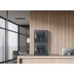 Manhattan Laptop Charging Cabinet Desktop via AC Adapter (EU) 10-bay  Install device's AC Adapter (power cables) into unit  Suitable for ALL laptops (to 16 )  iPads  MacBooks  Chromebooks  other portable devices  Bays 380x30x280mm  Cart  Lockable - Image 4