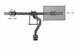 Gembird MA-DA3-03 monitor mount / stand 68.6 cm (27 ) Desk Black - Image 24