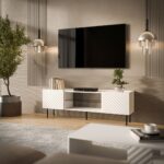 Cama EF LUCCA TV cabinet 180x40x59 white - Image 3