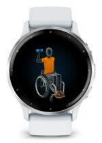 Garmin Venu 3 Stainless Steel 45mm Waterproof Smartwatch with Heart Rate Monitor (Silver Stainless Steel Bezel with Whitestone Case and Silicone Band) - Image 5