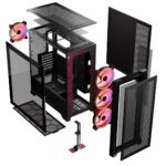 Modecom Expanse T Apex ARGB Gaming Midi Tower Computer Case with Side Window Black - Image 16