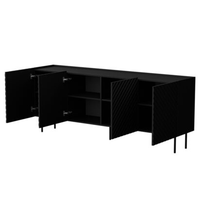 Cama LUCCA 4D chest of drawers  200x40x80  black