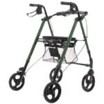Rehabilitation support with seat and bag for seniors Green - Image 3