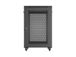 19  18U 600 × 800 BLACK FLOOR-STANDING RACK CABINET WITH PERFORATED DOOR  LANBERG (FLAT PACK) - Image 11