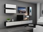 Cama Cabinet VIGO  90  full 90/35/32 black/white gloss - Image 3