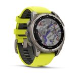 Garmin Fenix 8 Solar Titanium 47mm Waterproof Smartwatch with Heart Rate Monitor (Sapphire, Titanium With Amp Yellow/Graphite Silicone Band) - Image 2