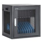 Manhattan Laptop Charging Cabinet Desktop via AC Adapter (EU) 10-bay  Install device's AC Adapter (power cables) into unit  Suitable for ALL laptops (to 16 )  iPads  MacBooks  Chromebooks  other portable devices  Bays 380x30x280mm  Cart  Lockable - Image 3