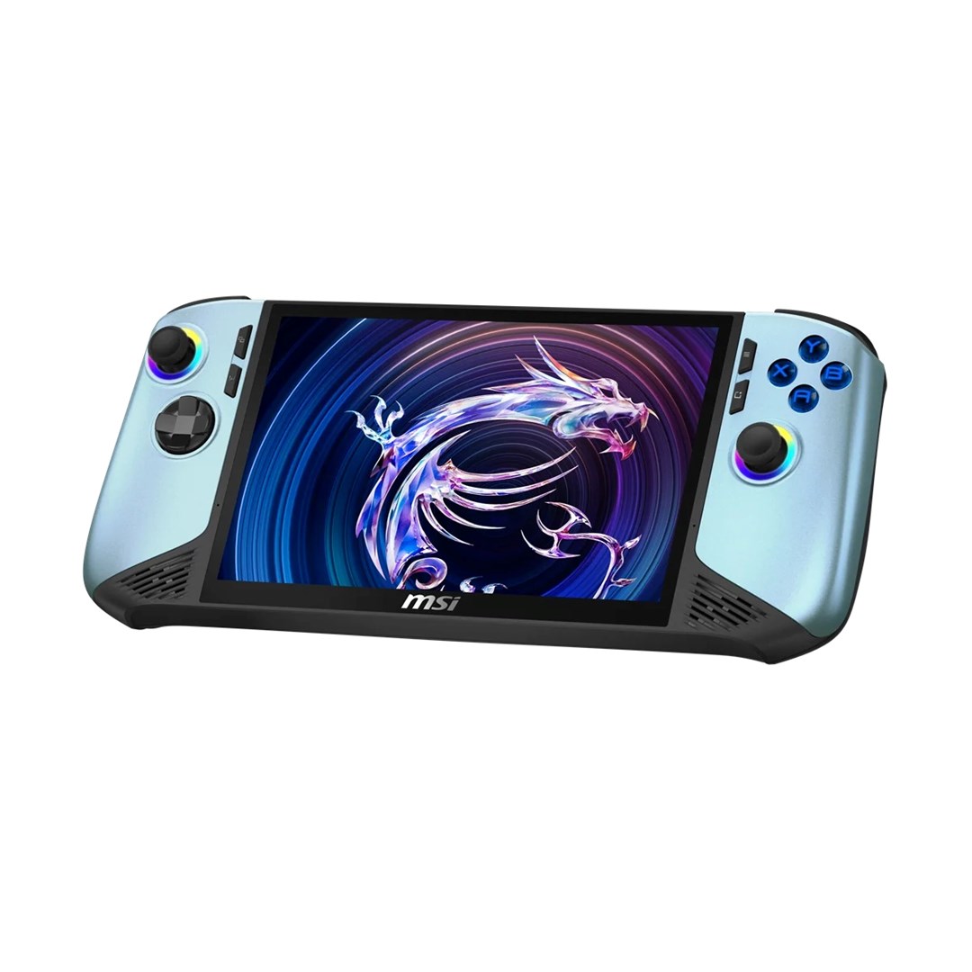 MSI Claw 8 AI+ A2VM Glacier Blue Edition-254PL Ultra 7 258V 8 FHD Touch 120Hz 500nits IPS-Level panel 32GB LPDDR5x SSD1TB Intel Arc Win11 - Image 1