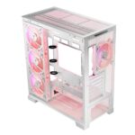 Modecom Volcano Space Apex ARGB Gaming Midi Tower Computer Case with Side Window White - Image 7