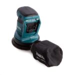 Makita Solo Battery Powered Eccentric Sander 125mm Battery 18V with Speed Control and with Suction System - Image 2