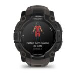 Garmin Instinct 3 AMOLED Aluminium 50mm Αδιάβροχο Smartwatch με Παλμογράφο (Black with Charcoal Band) - Image 2