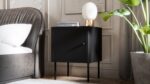 Bedside Tables Wooden Black 2 Pieces 45x39x59cm - Image 3