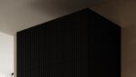 Cama Rectangular Loft Closet from MDF in Black Colour 90x55.5x45cm SZFCMMOTW0012 - Image 3