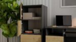 ALMA CHEST OF DRAWERS  ANTHRACITE/ARTISAN OAK - Image 9