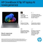 HP OmniBook X Flip 2in1 14-fk0020nw Ryzen AI 5 340 14 2K OLED 300nits LBL Glosy 16GB LPDDR5x SSD512 Radeon 840M Cam5MP+IR  59Wh Win11 Meteor Silver Aluminum 2Y - Image 4