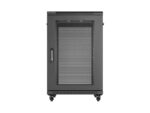 19  18U 600 × 800 BLACK FLOOR-STANDING RACK CABINET WITH PERFORATED DOOR  LANBERG (FLAT PACK) - Image 8