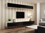 Cama Cabinet VIGO  90  full 90/35/32 white/black gloss - Image 7