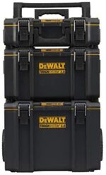 Dewalt Wheeled Plastic Tool Carrier 3 Slot with Toolbox - Image 3
