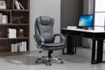 Activejet heated office chair with massage YK7304 grey - Image 18
