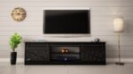 RTV GRANERO 200x56.7x35 black/black gloss cabinet - Image 4