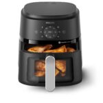 Philips 2000 series NA221/00 fryer Single 4.2 L Stand-alone 1500 W Hot air fryer Black  Silver - Image 2