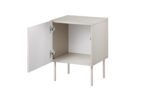 Bedside Table Isla Wooden White 44.5x40x59cm - Image 2